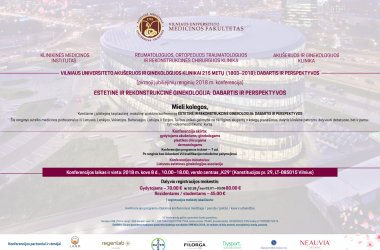 Tarptautinė mokslinė praktinė konferencija „Estetinė ir rekonstrukcinė ginekologija: dabartis ir...