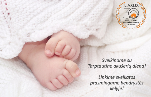 LAGD sveikinimas Tarptautinės akušerių dienos proga