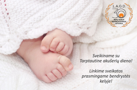 LAGD sveikinimas Tarptautinės akušerių dienos proga