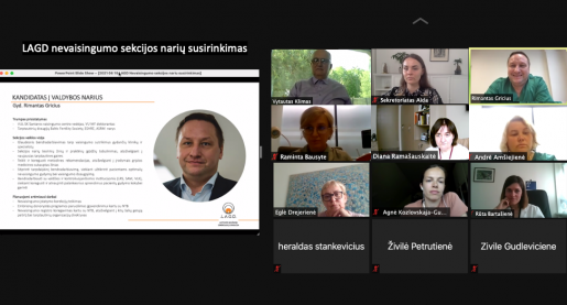Įvyko nuotolinis LAGD nevaisingumo sekcijos narių susirinkimas