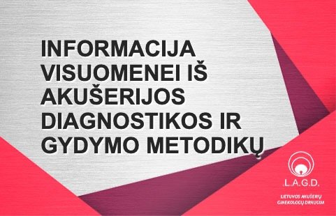 Informacija visuomenei internetinės svetainės skiltyje – pacientei